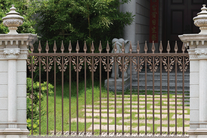 护栏安装效果图