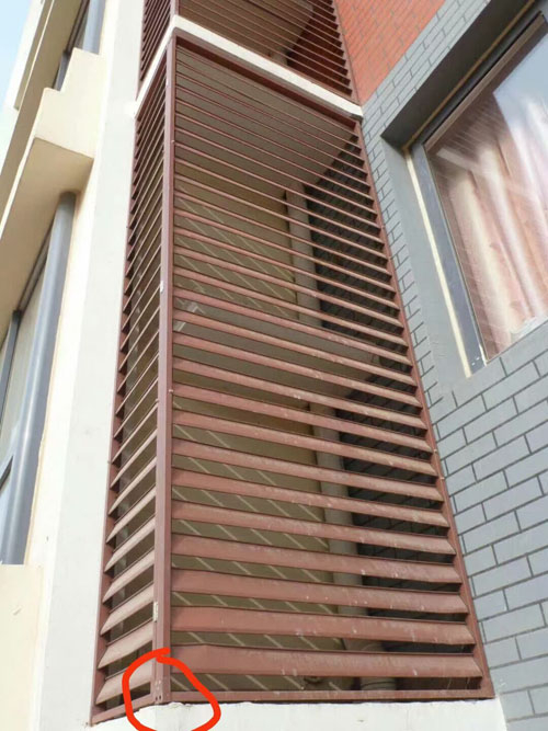 通风百叶窗安装